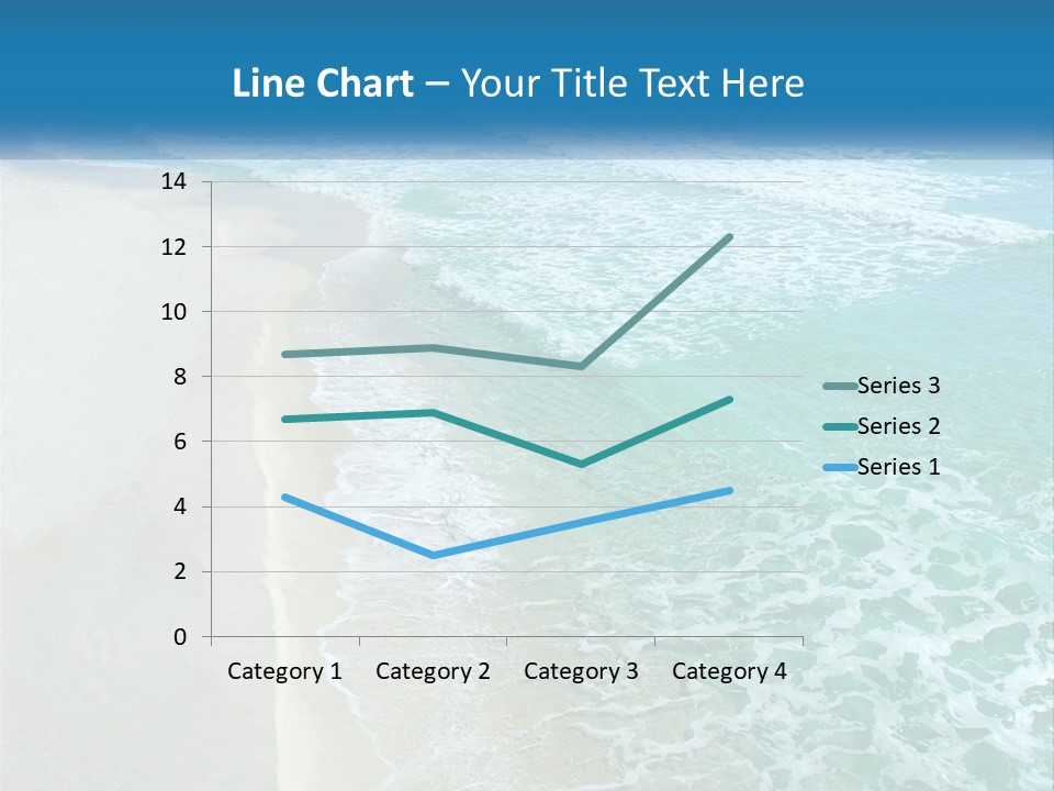 An Aerial View Of A Beach And Ocean PowerPoint Template