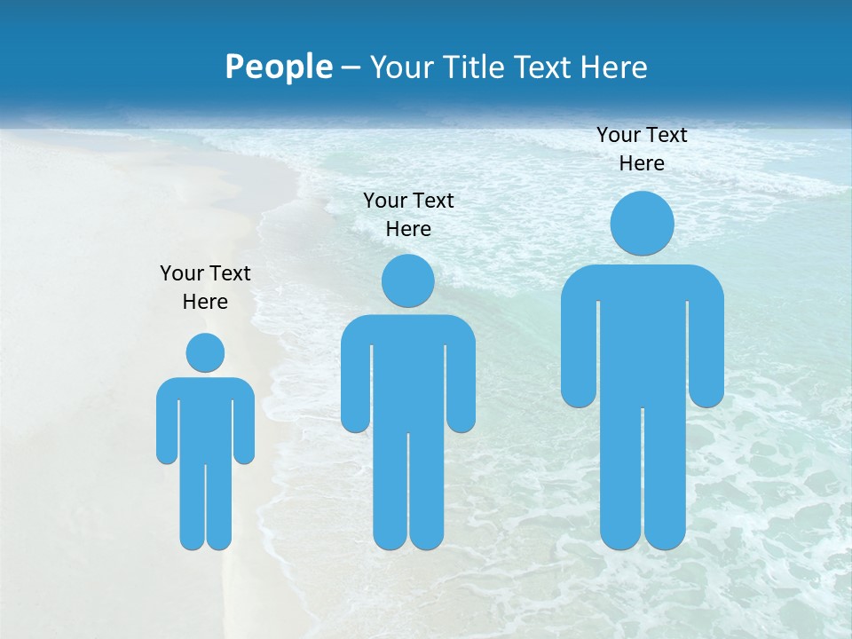 An Aerial View Of A Beach And Ocean PowerPoint Template