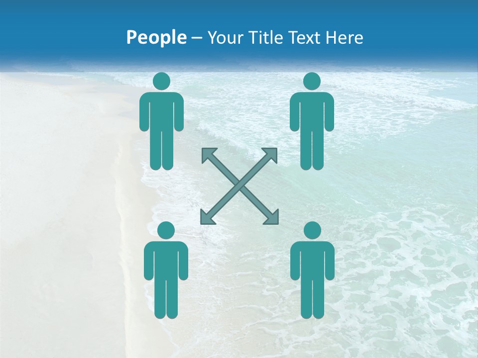 An Aerial View Of A Beach And Ocean PowerPoint Template