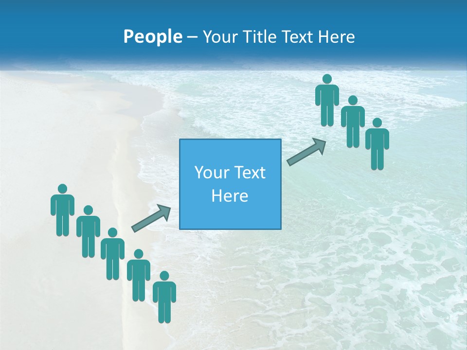 An Aerial View Of A Beach And Ocean PowerPoint Template