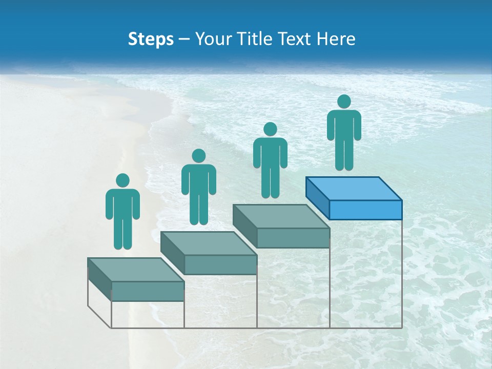 An Aerial View Of A Beach And Ocean PowerPoint Template
