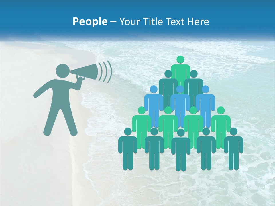 An Aerial View Of A Beach And Ocean PowerPoint Template