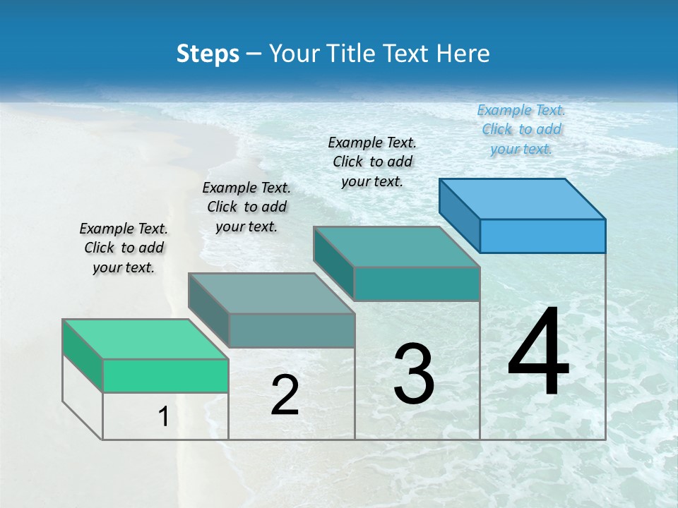 An Aerial View Of A Beach And Ocean PowerPoint Template