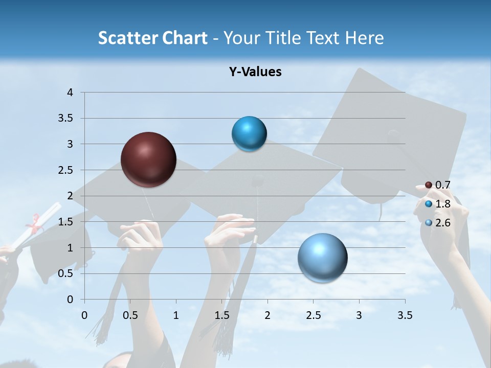 A Group Of People In Graduation Caps And Gowns PowerPoint Template