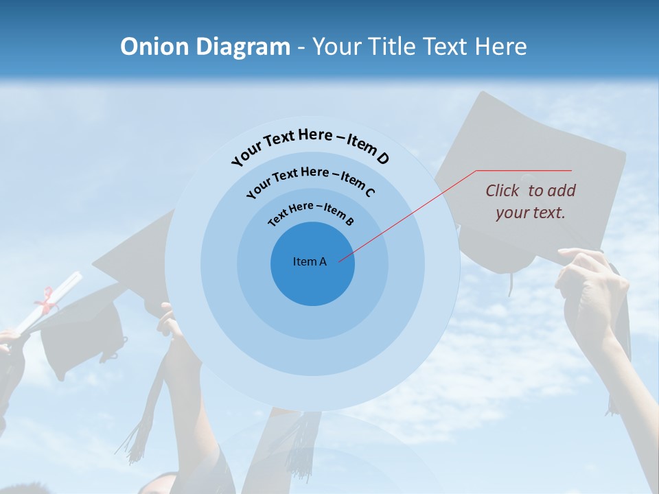 A Group Of People In Graduation Caps And Gowns PowerPoint Template