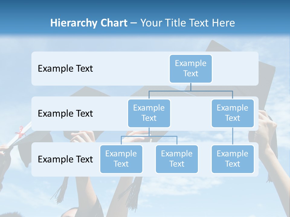 A Group Of People In Graduation Caps And Gowns PowerPoint Template