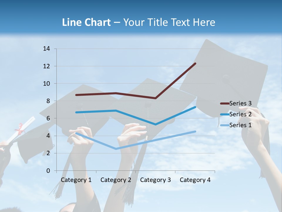 A Group Of People In Graduation Caps And Gowns PowerPoint Template