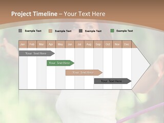 A Woman Holding A Hula Hoop In Her Hand PowerPoint Template