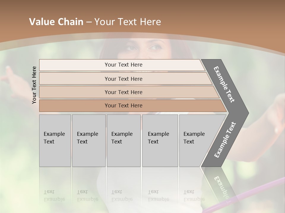 A Woman Holding A Hula Hoop In Her Hand PowerPoint Template