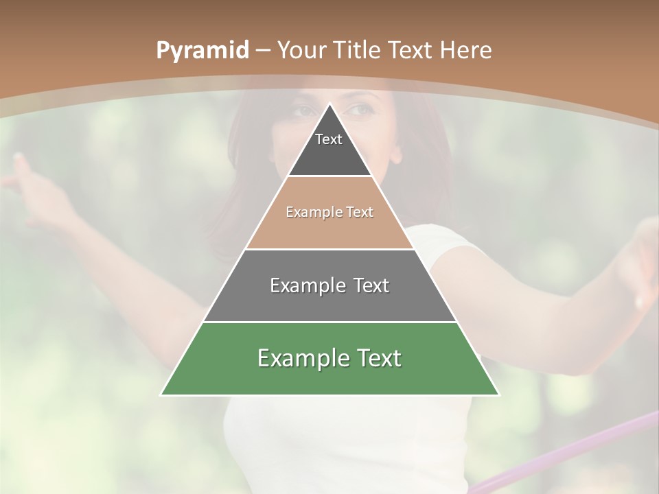 A Woman Holding A Hula Hoop In Her Hand PowerPoint Template