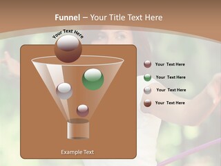 A Woman Holding A Hula Hoop In Her Hand PowerPoint Template