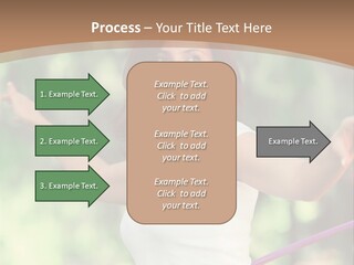 A Woman Holding A Hula Hoop In Her Hand PowerPoint Template