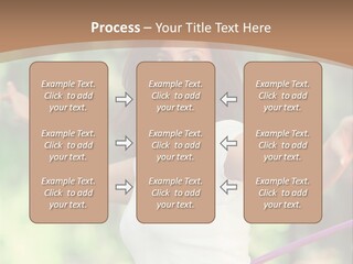 A Woman Holding A Hula Hoop In Her Hand PowerPoint Template