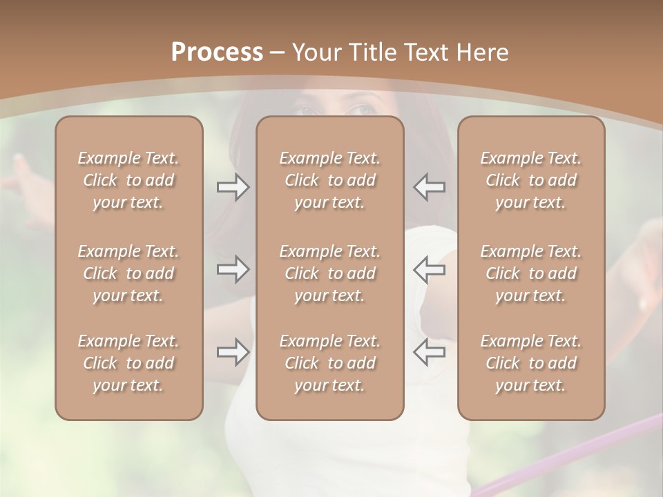 A Woman Holding A Hula Hoop In Her Hand PowerPoint Template
