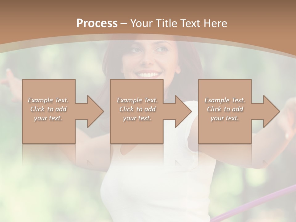 A Woman Holding A Hula Hoop In Her Hand PowerPoint Template