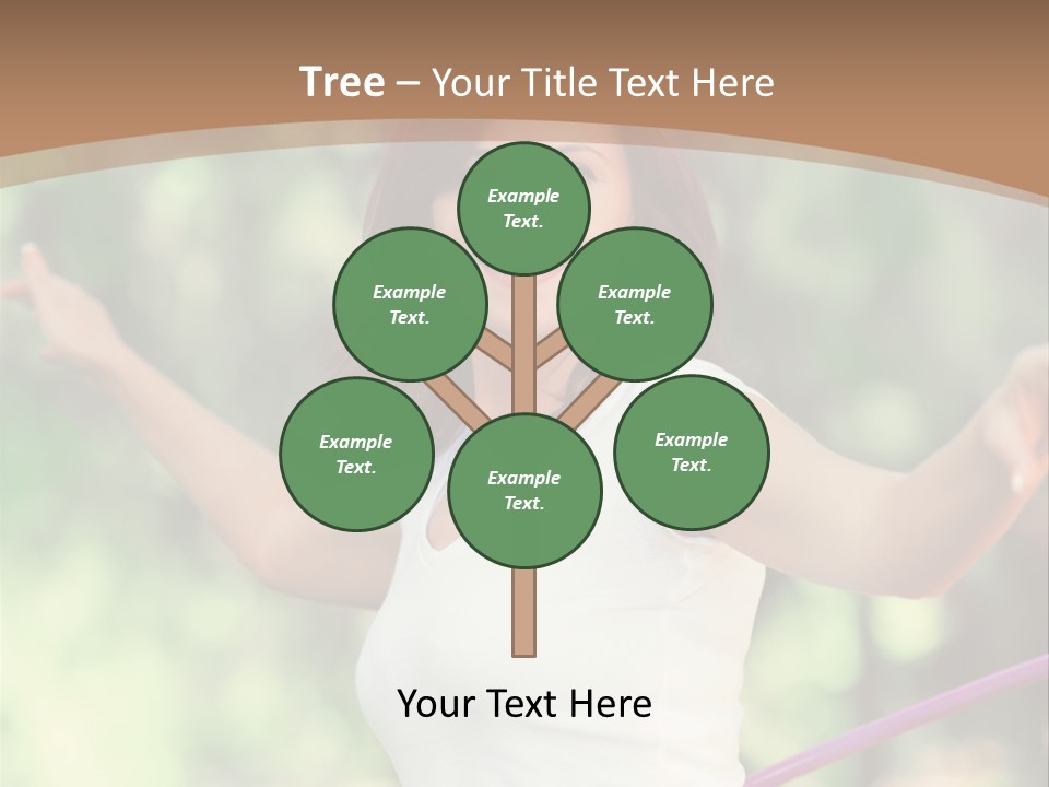 A Woman Holding A Hula Hoop In Her Hand PowerPoint Template