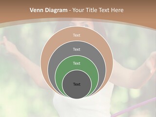A Woman Holding A Hula Hoop In Her Hand PowerPoint Template