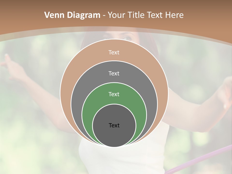A Woman Holding A Hula Hoop In Her Hand PowerPoint Template