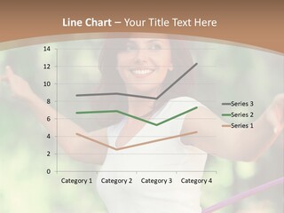 A Woman Holding A Hula Hoop In Her Hand PowerPoint Template