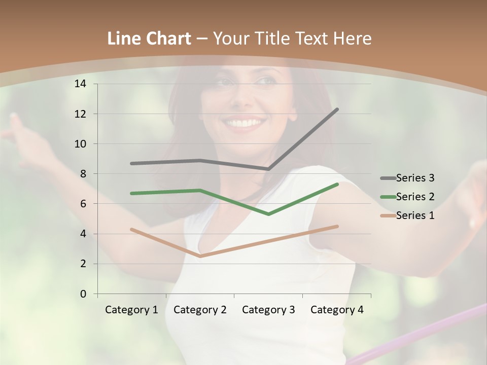 A Woman Holding A Hula Hoop In Her Hand PowerPoint Template