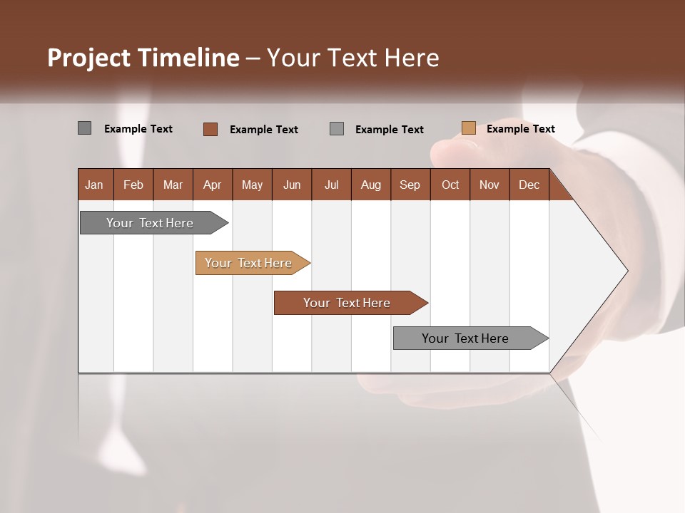 A Man In A Suit Holding Out His Hand PowerPoint Template