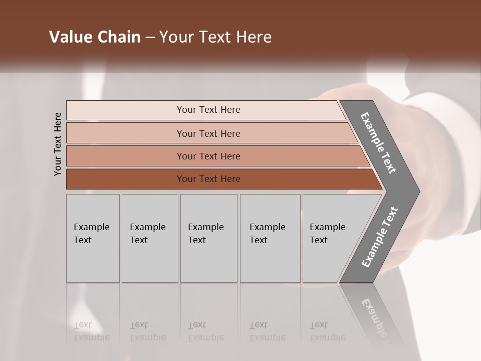 A Man In A Suit Holding Out His Hand PowerPoint Template