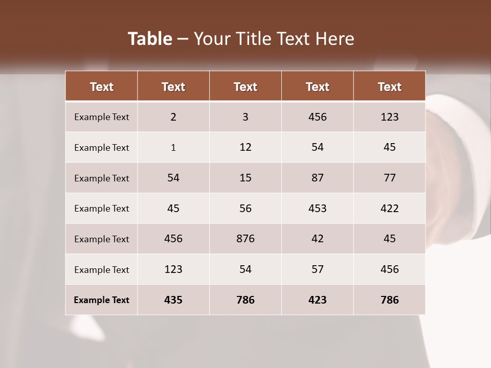 A Man In A Suit Holding Out His Hand PowerPoint Template