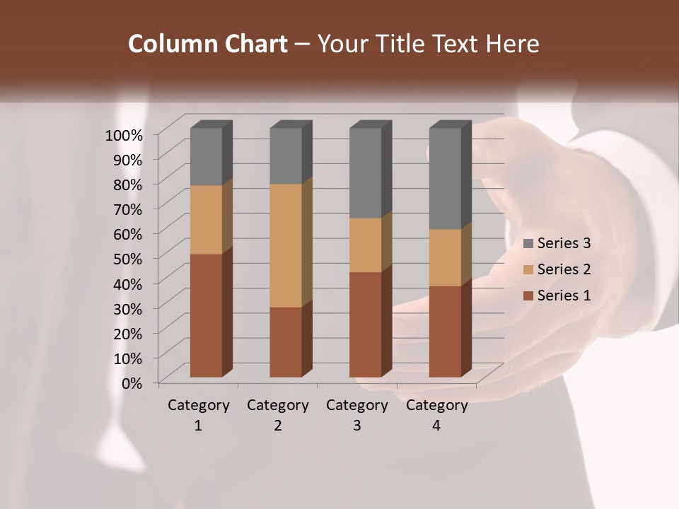 A Man In A Suit Holding Out His Hand PowerPoint Template