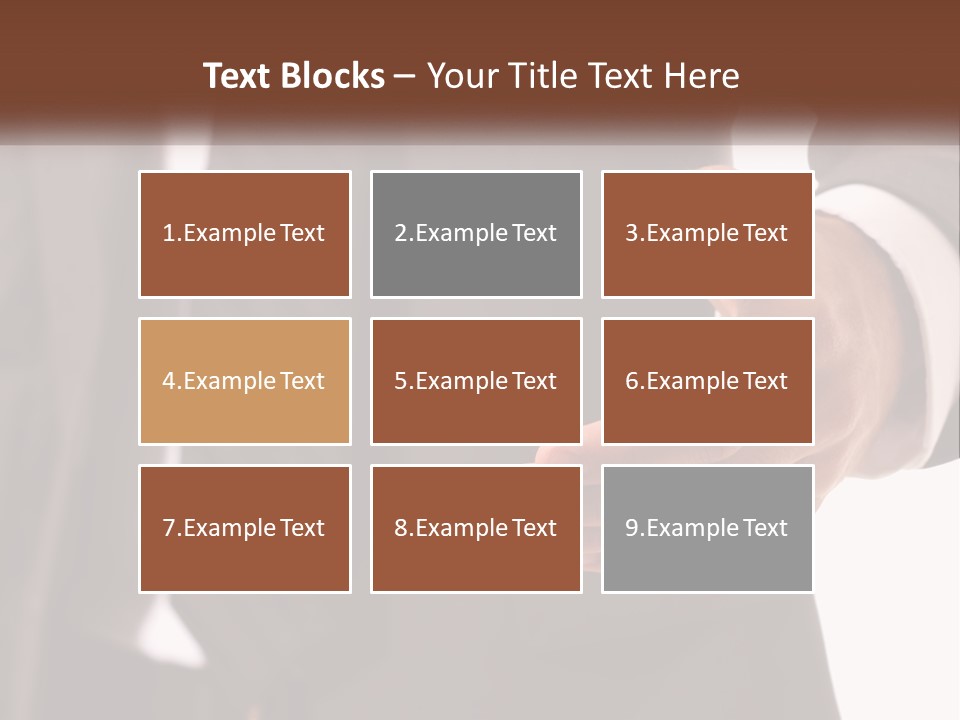 A Man In A Suit Holding Out His Hand PowerPoint Template