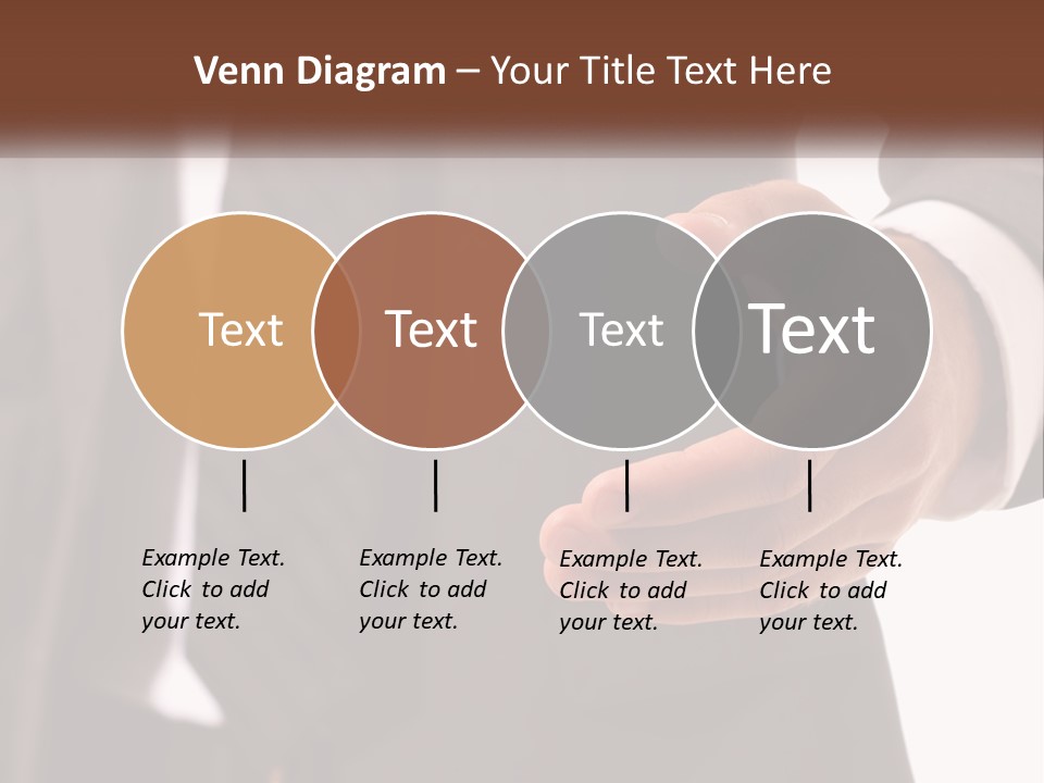 A Man In A Suit Holding Out His Hand PowerPoint Template