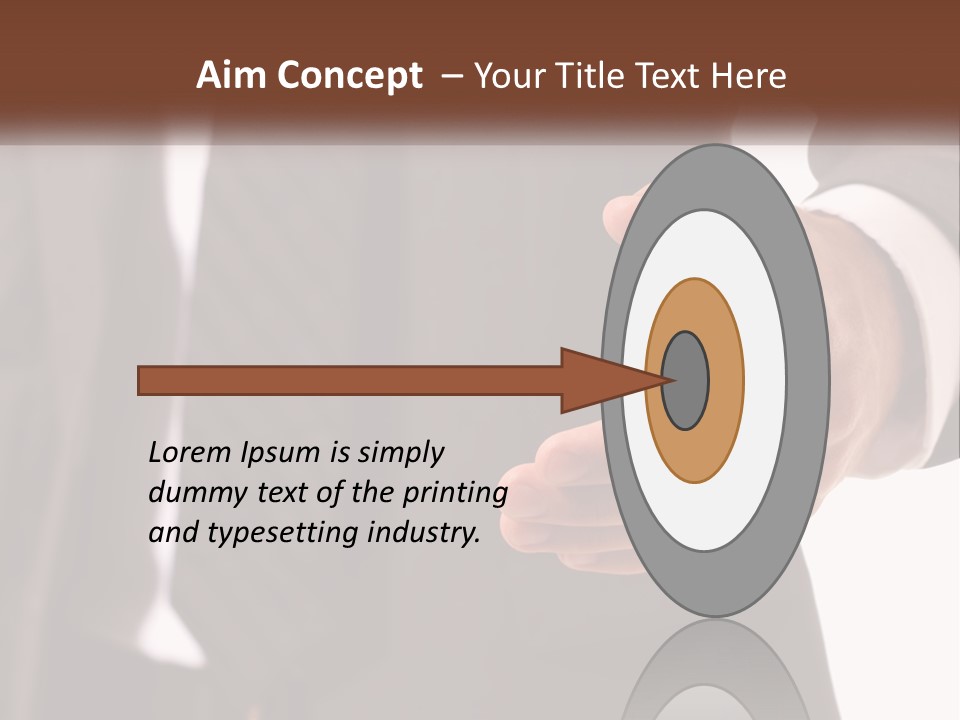 A Man In A Suit Holding Out His Hand PowerPoint Template