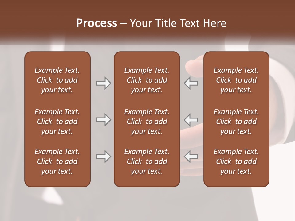A Man In A Suit Holding Out His Hand PowerPoint Template
