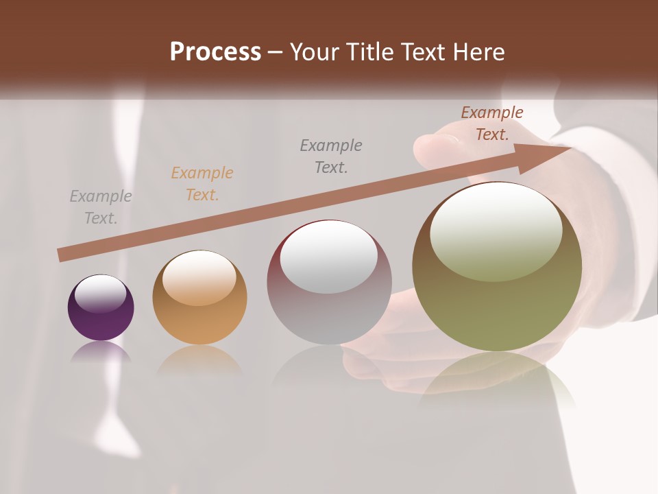 A Man In A Suit Holding Out His Hand PowerPoint Template