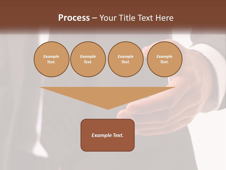 A Man In A Suit Holding Out His Hand PowerPoint Template