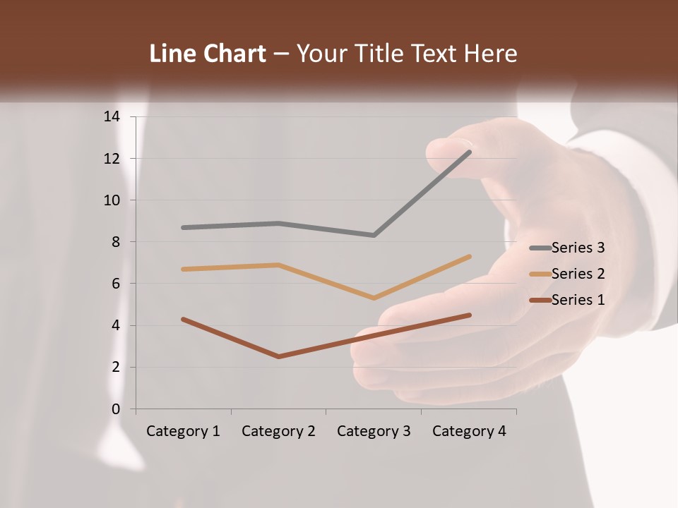A Man In A Suit Holding Out His Hand PowerPoint Template