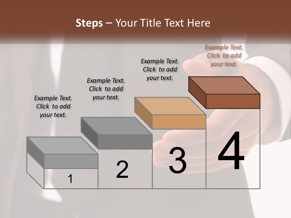 A Man In A Suit Holding Out His Hand PowerPoint Template