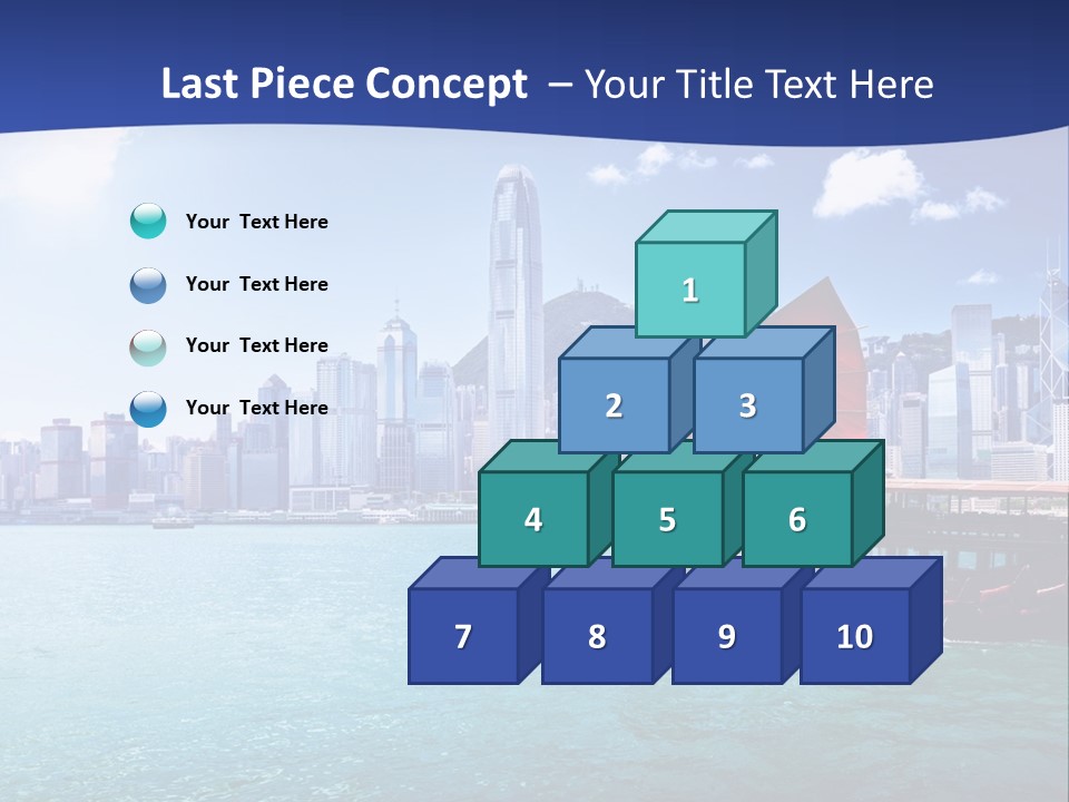 A Boat In The Water With A City In The Background PowerPoint Template