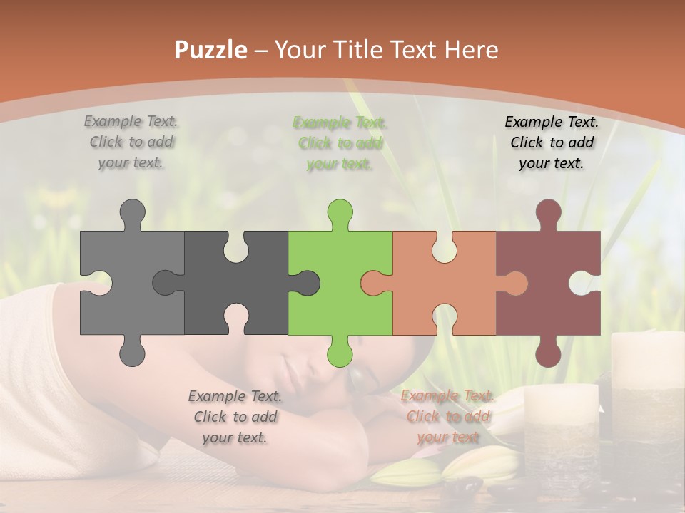 A Woman Laying On The Ground Next To A Body Of Water PowerPoint Template