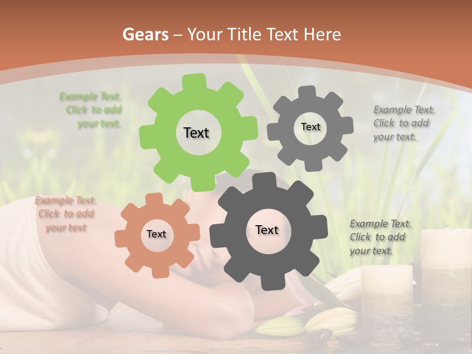 A Woman Laying On The Ground Next To A Body Of Water PowerPoint Template