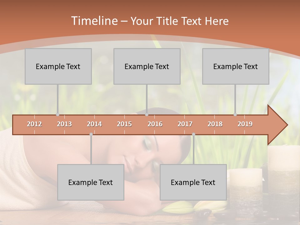 A Woman Laying On The Ground Next To A Body Of Water PowerPoint Template