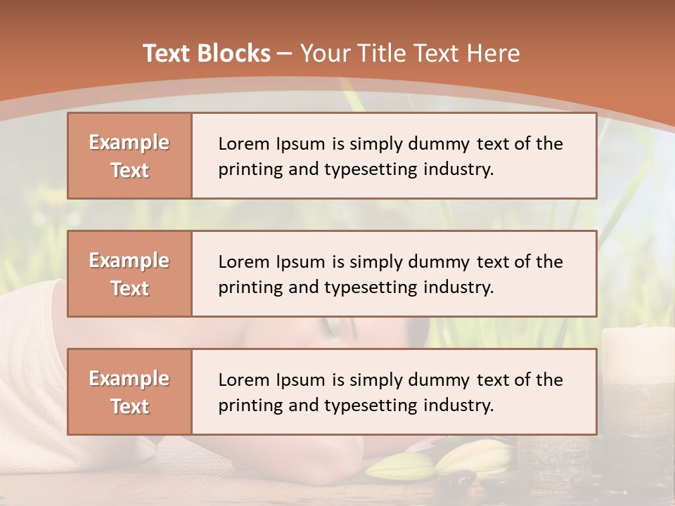 A Woman Laying On The Ground Next To A Body Of Water PowerPoint Template