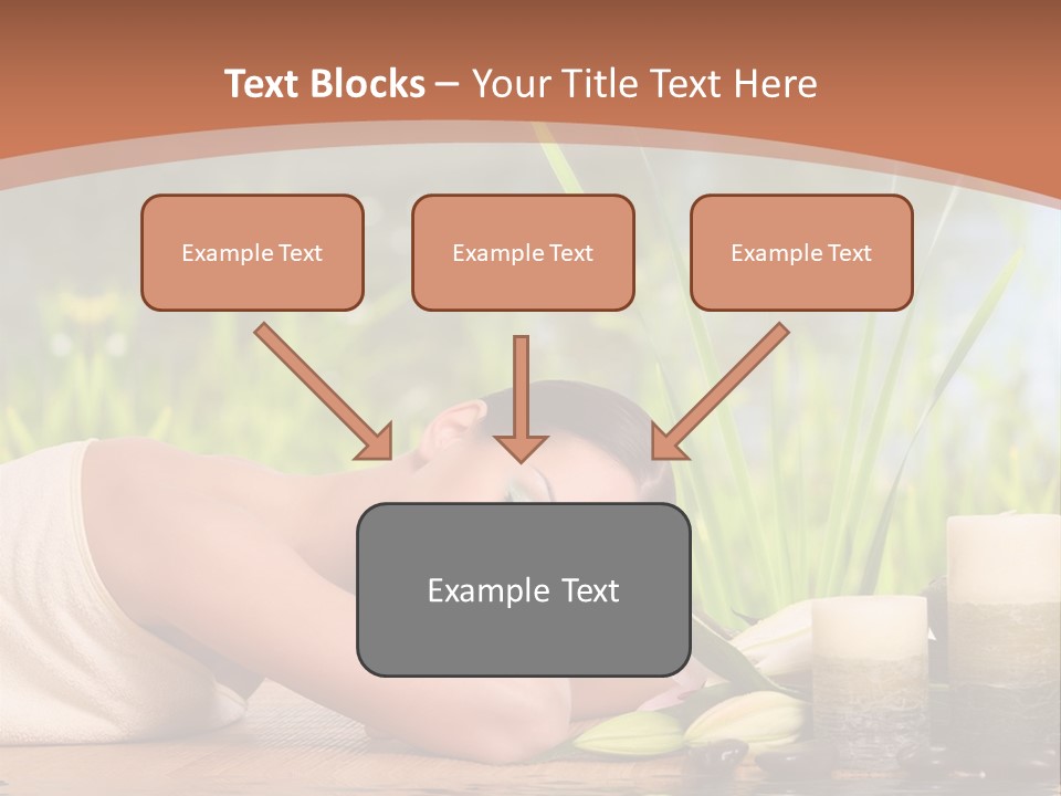 A Woman Laying On The Ground Next To A Body Of Water PowerPoint Template