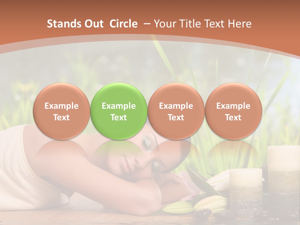 A Woman Laying On The Ground Next To A Body Of Water PowerPoint Template