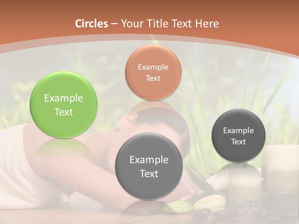 A Woman Laying On The Ground Next To A Body Of Water PowerPoint Template