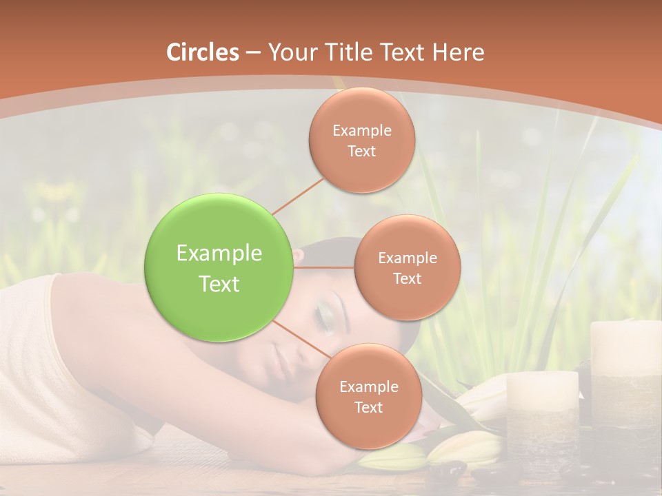 A Woman Laying On The Ground Next To A Body Of Water PowerPoint Template