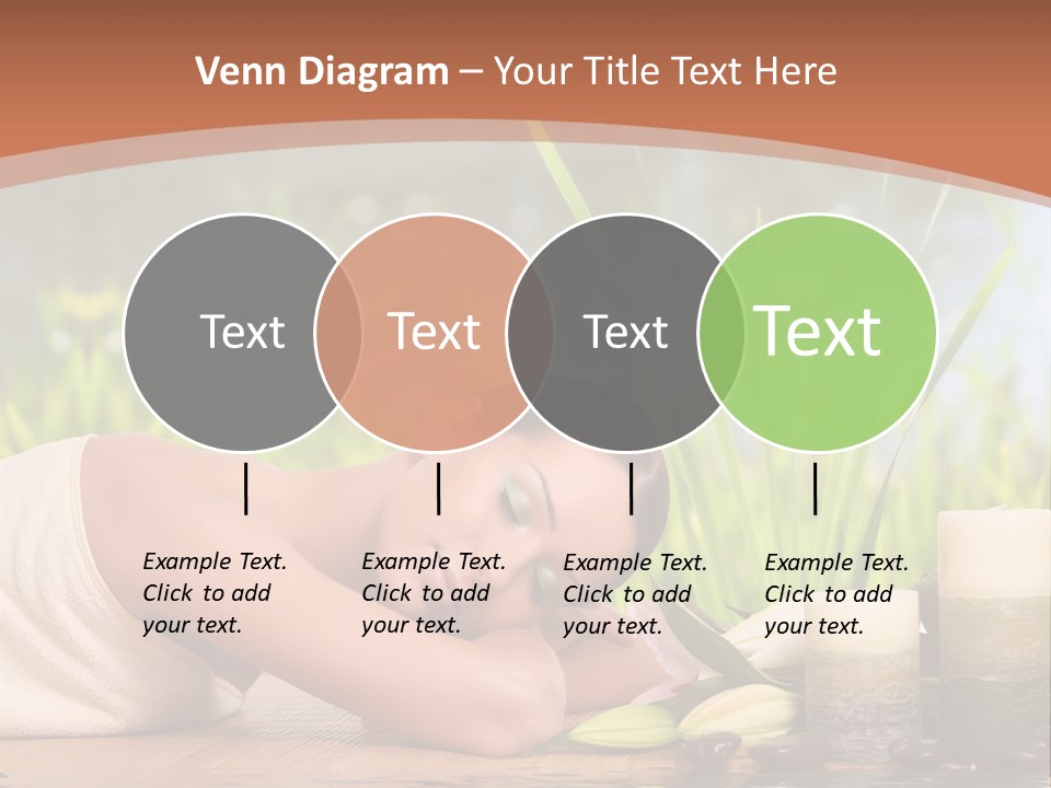 A Woman Laying On The Ground Next To A Body Of Water PowerPoint Template