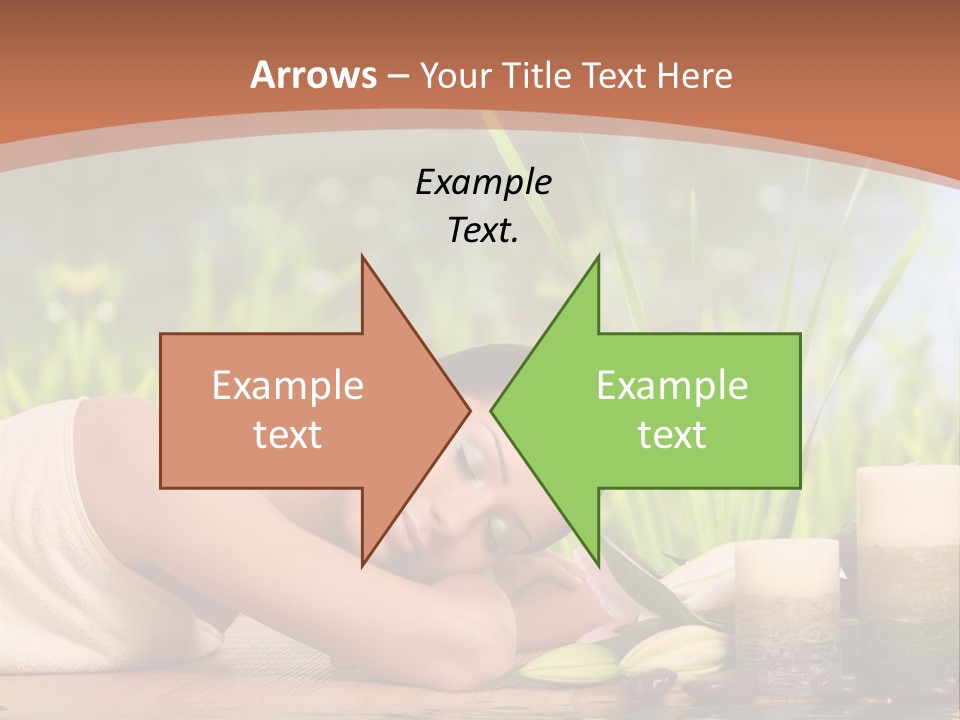 A Woman Laying On The Ground Next To A Body Of Water PowerPoint Template