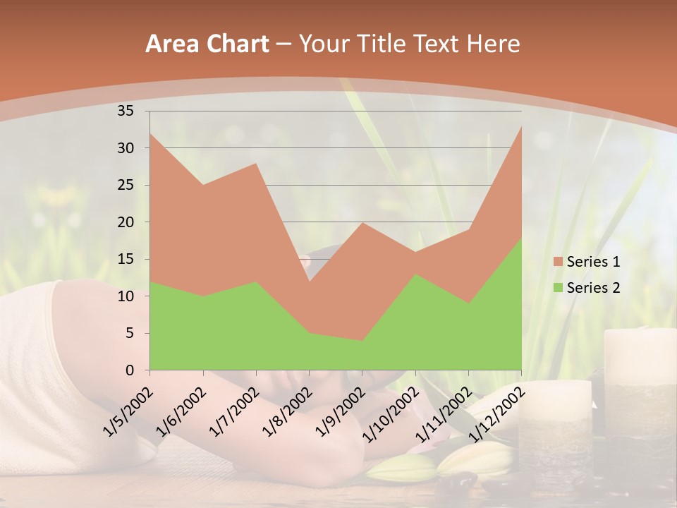 A Woman Laying On The Ground Next To A Body Of Water PowerPoint Template