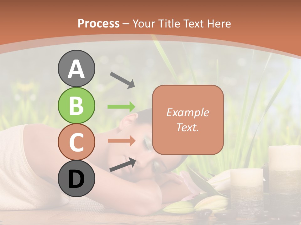 A Woman Laying On The Ground Next To A Body Of Water PowerPoint Template