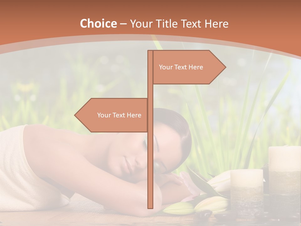 A Woman Laying On The Ground Next To A Body Of Water PowerPoint Template